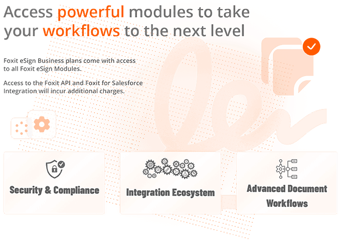 Foxit eSign Modules